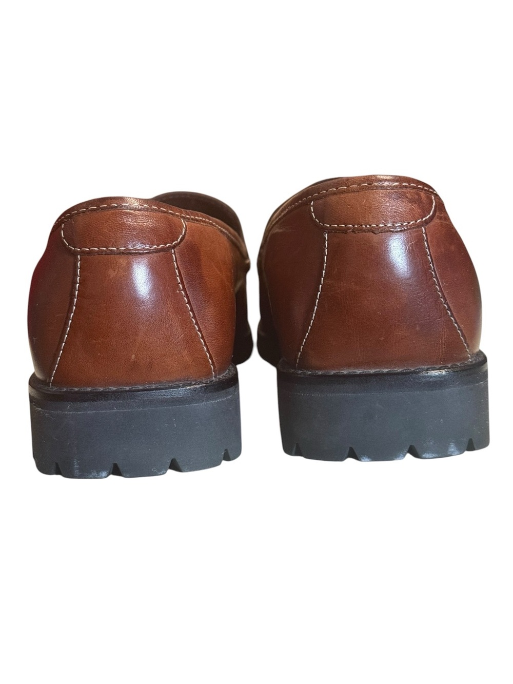 Cole Haan Brown Lug Sole Bit Leather Loafers Size 8B - Picture 7 of 10